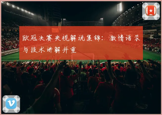 欧冠决赛央视解说集锦:激情语录与技术讲解并重